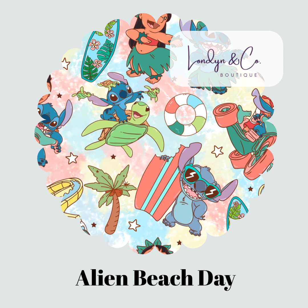 RTS Alien Beach Day Dad Shirt- BOYS