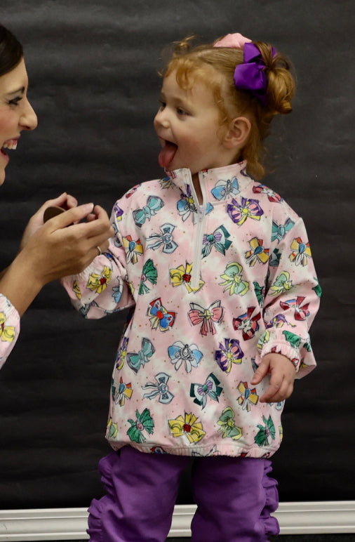 PRE-ORDER Princess Bows Athletic Pullover - GIRL’S