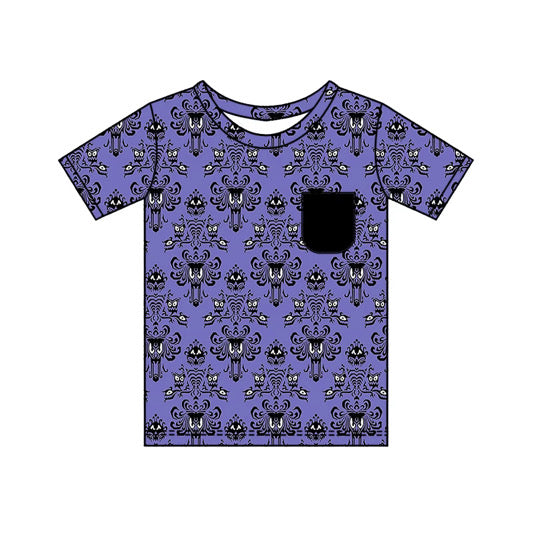 PRE-ORDER Grim Grinning Cotton Pocket Tee- Kids