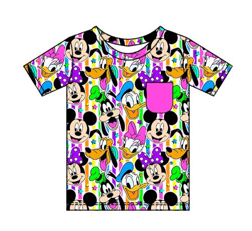PRE-ORDER Fab Stripes Cotton Pocket Tee- Kids