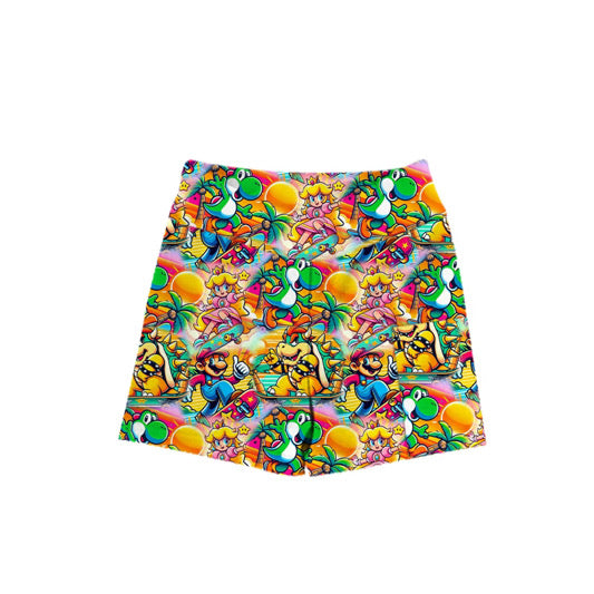 PRE ORDER Power Up Paradise Yoga Bike Shorts - ADULT