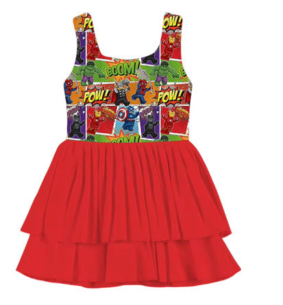 RTS Boom! POW! Yoga Dress Set - ADULT