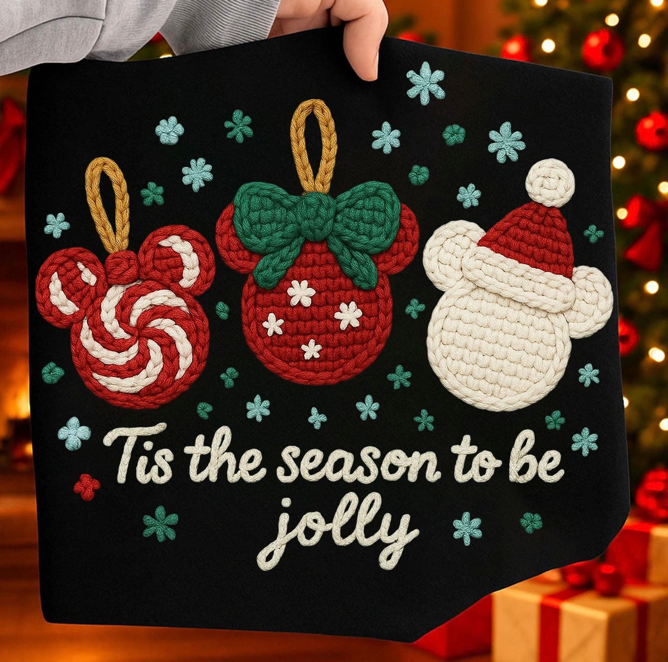 Mickey Jolly Faux Yarn Sweatshirt