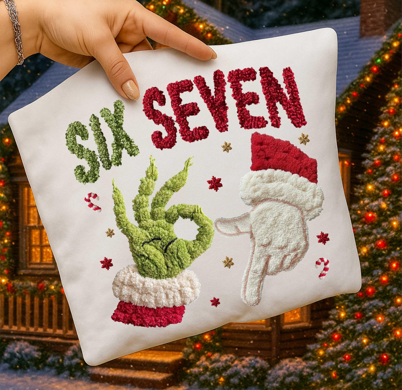 Six Seven Faux Yarn Sweatshirt