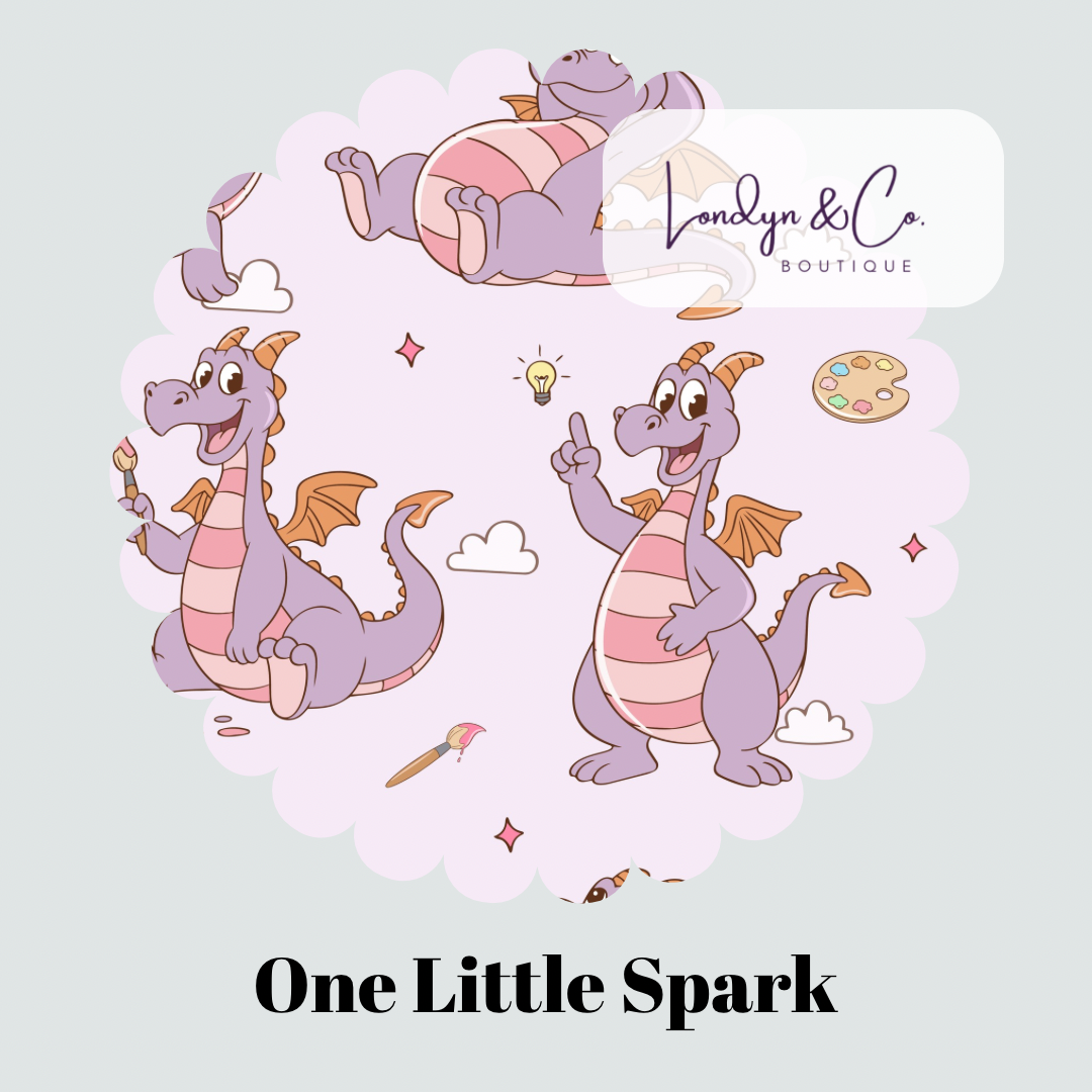 PRE ORDER One Little Spark Long Sleeve/S Waffle Knit Set - ADULT