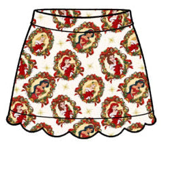 PREORDER Yuletide Royalty Scalloped Skort - GIRL’S