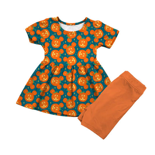 PRE-ORDER Main Street Pumpkins Classic Peplum Set- GIRL’S