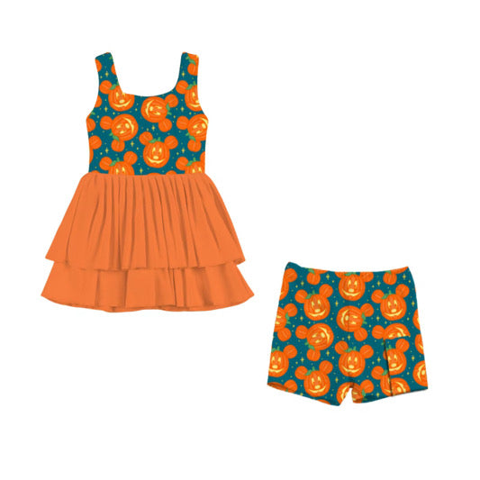 PRE ORDER Main Street Pumpkins Yoga Dress Set - ADULT