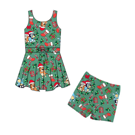 PREORDER Heeler Christmas Athletic Dress  - ADULT