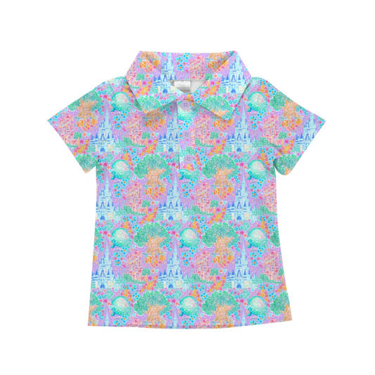 PRE ORDER Park Icons - Purple Athletic Polo Shirt- BOYS