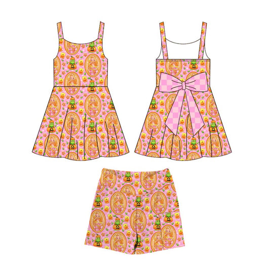 PREORDER Autumn Daydream Bow Backed Athletic Dress Set  - GIRL’S