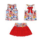 RTS Patriotic Pals Racer Bow Athletic Set  - GIRL’S
