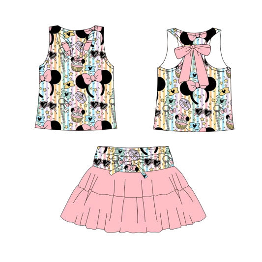 PREORDER Treat Bow-Self Racer Bow Athletic Set  - GIRL’S