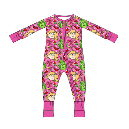 PREORDER Lou Who Infant Zippy with fold over hand cuffs
