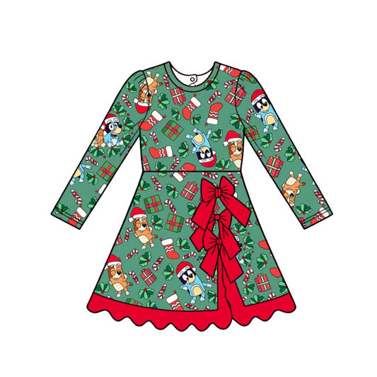 PRE ORDER Heeler Christmas Bow Athletic Twirl - ADULT