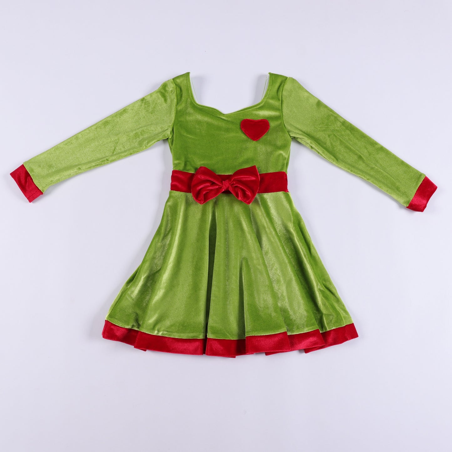 PRE-ORDER Mean Green Velvet Everyday Twirl - GIRL’S