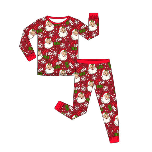 PRE-ORDER Classic Claus - Red Long Sleeve/Pants Bamboo Jams
