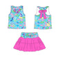 PREORDER Princess Mouse - Blue Racer Bow Athletic Set  - GIRL’S