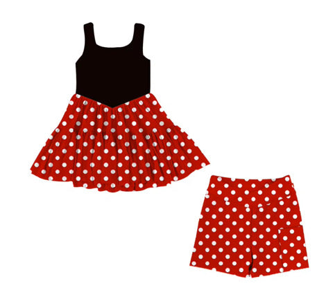 RTS Dotty Printed Tulle Twirl Dress Set  - GIRL’S