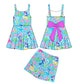 PREORDER Princess Mouse - Blue Bow Backed Athletic Dress Set  - GIRL’S