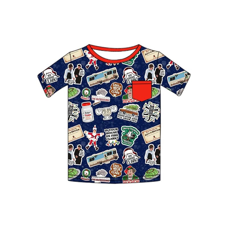 PRE ORDER Christmas Chaos Cotton Pocket Tee- ADULT