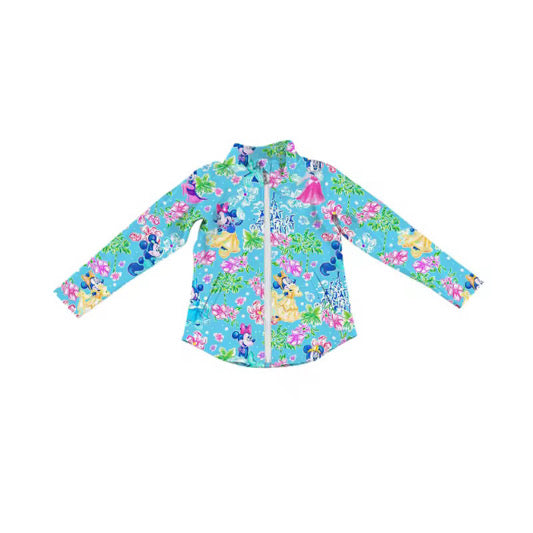 PRE-ORDER Princess Mouse - Blue ATHLETIC Full Zip - KIDS