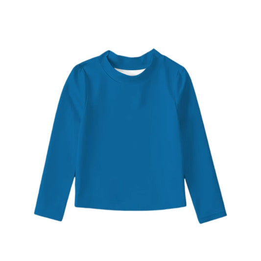 PRE-ORDER Blue Long Sleeve Swim Rash Guard - KIDS