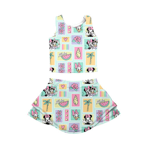 PREORDER Aloha Mouse  Athletic Set  - GIRL’S