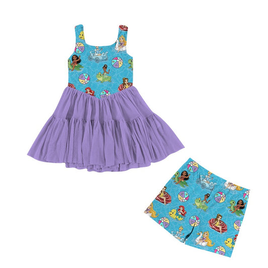 RTS Princess Pool Party Athletic Twirl - GIRL’S