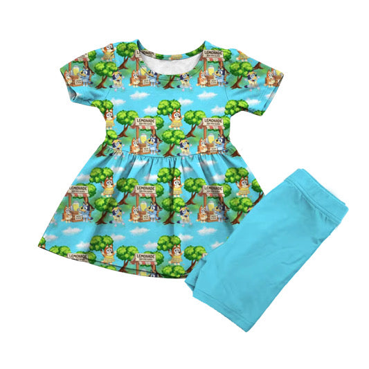 PRE-ORDER Blue Lemonade Classic Peplum Set- GIRL’S