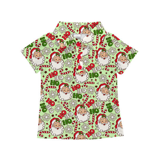 PRE ORDER Classic Claus - Green Athletic Polo- MENS