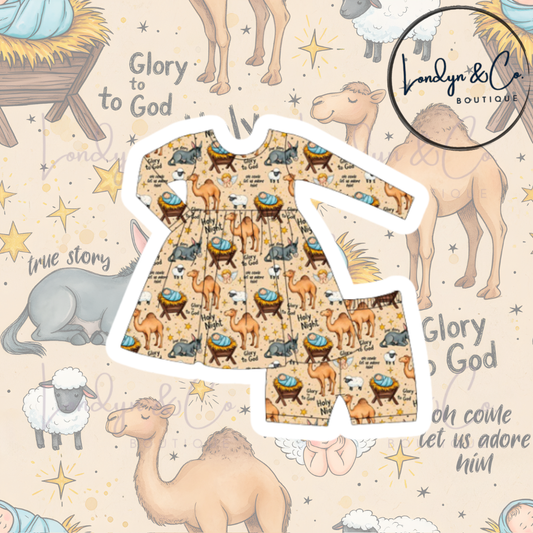 KIDS Holy Night Twirl Dress