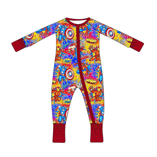 PREORDER Super Smash Infant Zippy with fold over hand cuffs