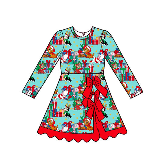 PRE ORDER Meow-y Christmas Bow Athletic Twirl - ADULT