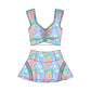 PREORDER  Park Icons - Purple Cropped Athletic Set  - GIRL’S