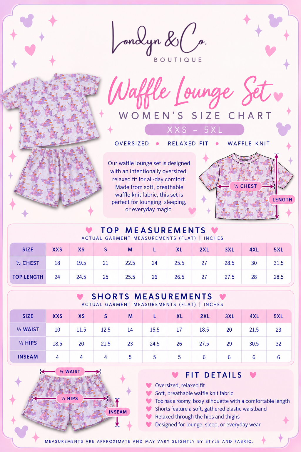 PRE ORDER  Red Nose Short Sleeve/S Waffle Knit Set - ADULT
