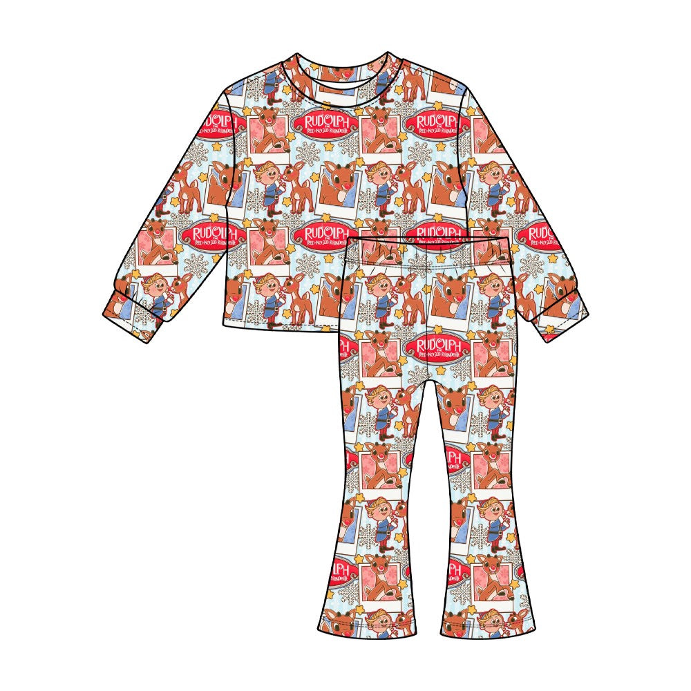 PRE ORDER Red Nose Long Sleeve/Pants Waffle Knit Set - ADULT