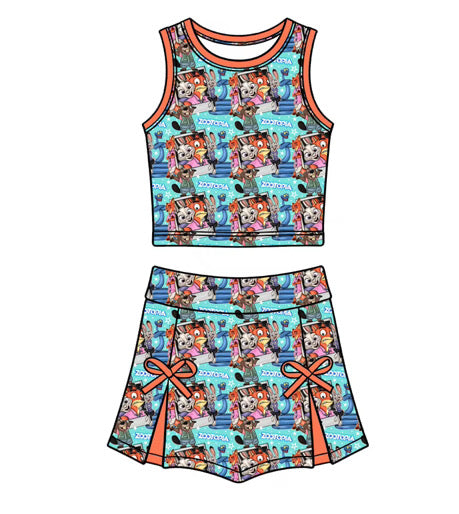 RTS City of Tails - Selfie Mode Harper Athletic Set  - GIRL’S