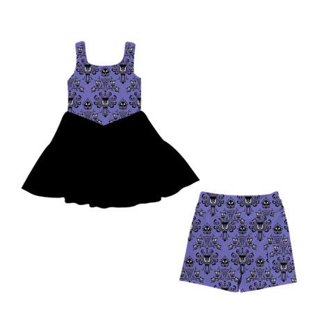 PRE ORDER Grim Grinning Athletic Tulle Twirl - ADULT
