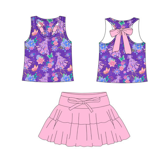 PREORDER Madrigal Blooms Racer Bow Athletic Set  - GIRL’S