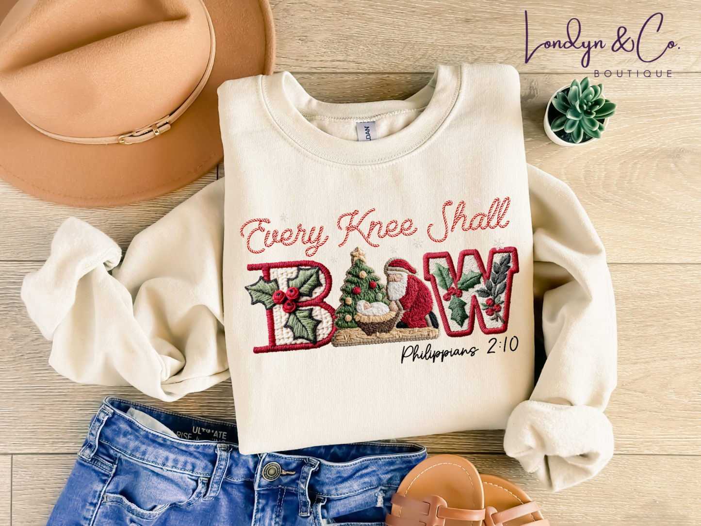 Knee Shall Bow Faux Yarn Tee