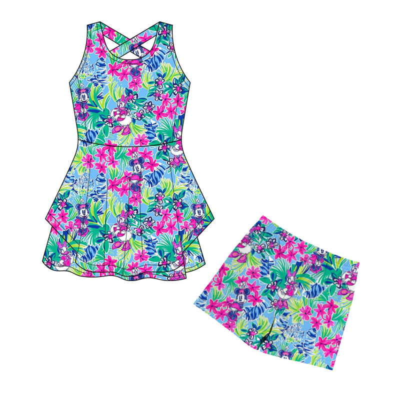 PREORDER Tropical Dreams EverTwirl Athletic Dress  - GIRL’S