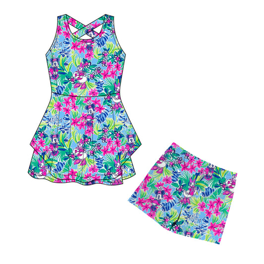 PREORDER Tropical Dreams EverTwirl Athletic Dress  - ADULT