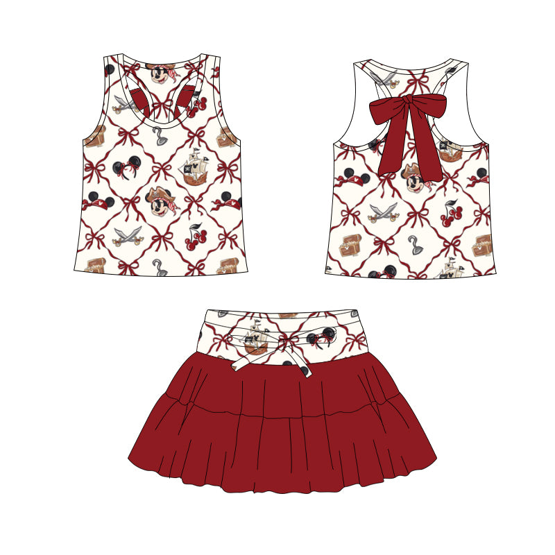 PRE ORDER Maiden Voyage Racer Bow Dress Set - ADULT