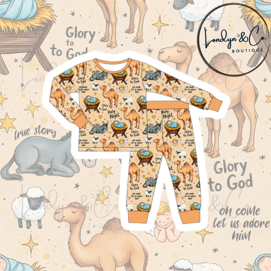 ADULTS Holy Night 2 Piece Pajama