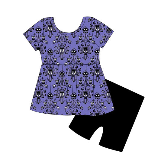 PRE-ORDER Grim Grinning Classic Peplum Set- GIRL’S