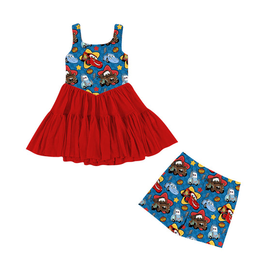PRE-SALE (in production Early June)  Kachow Dark Athletic Tulle Twirl - GIRL’S