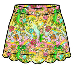 PREORDER Pixie Pop Scalloped  Skort  - ADULT