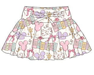 RTS Magical Printed Mesh Skort  - ADULT