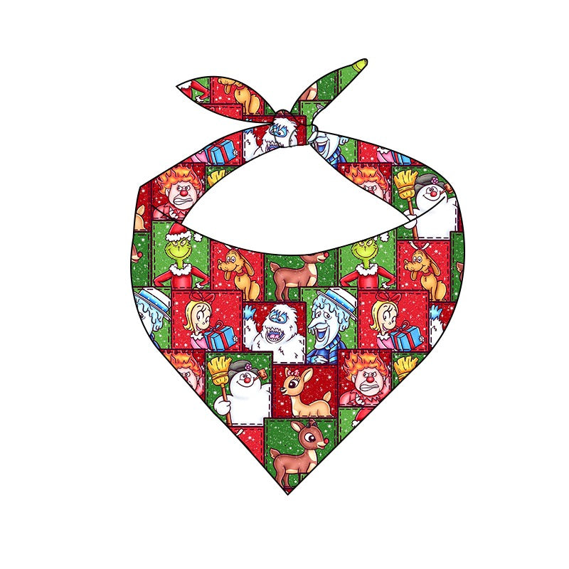 PREORDER North Pole Block Party Pet Bandana - Bamboo